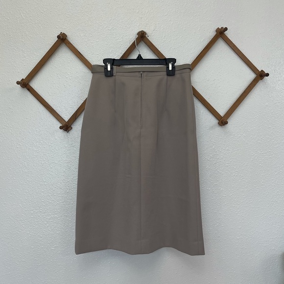 Vintage Midi Tan Dress Skirt SIZE 9/10 - Picture 3 of 6